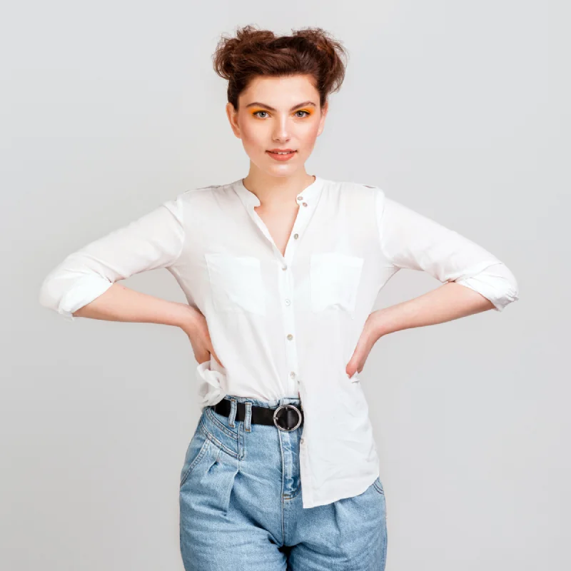 Casual Regular Sleeves Printed Women White Top